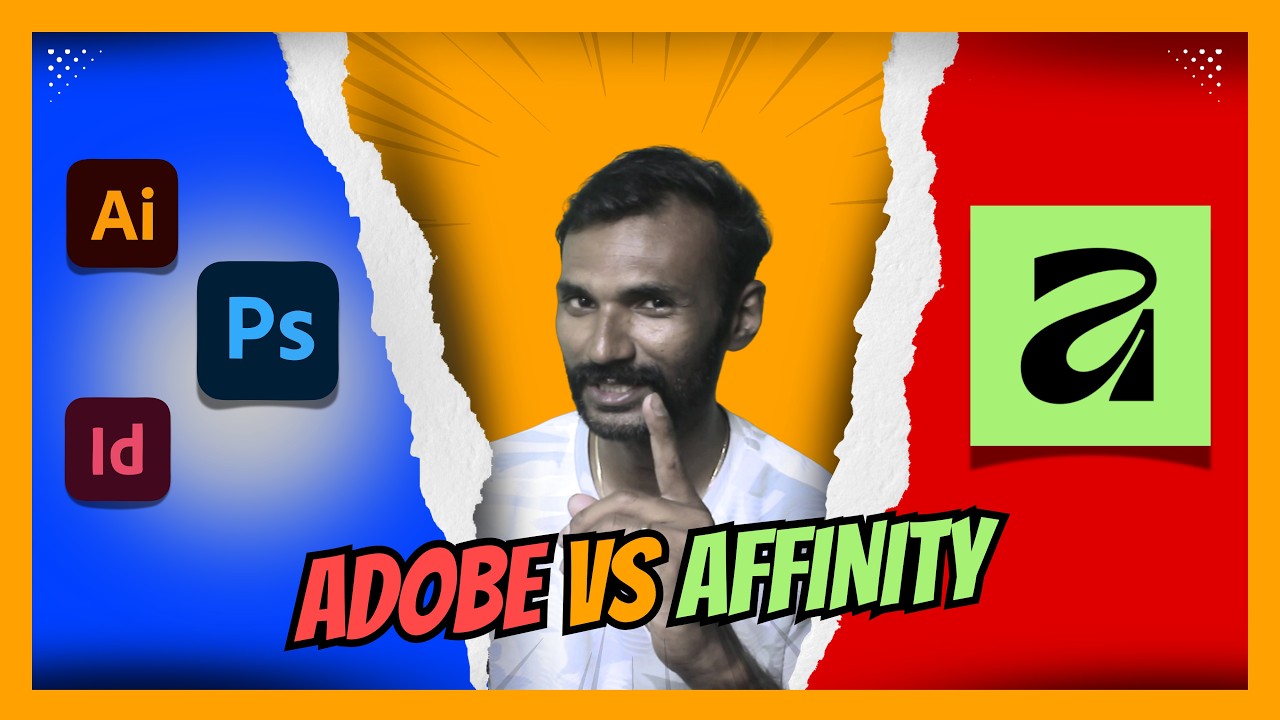 Photoshop, Illustrator, InDesign vs Affinity Suite |  Adobe vs Affinity Full Comparison in Tamil