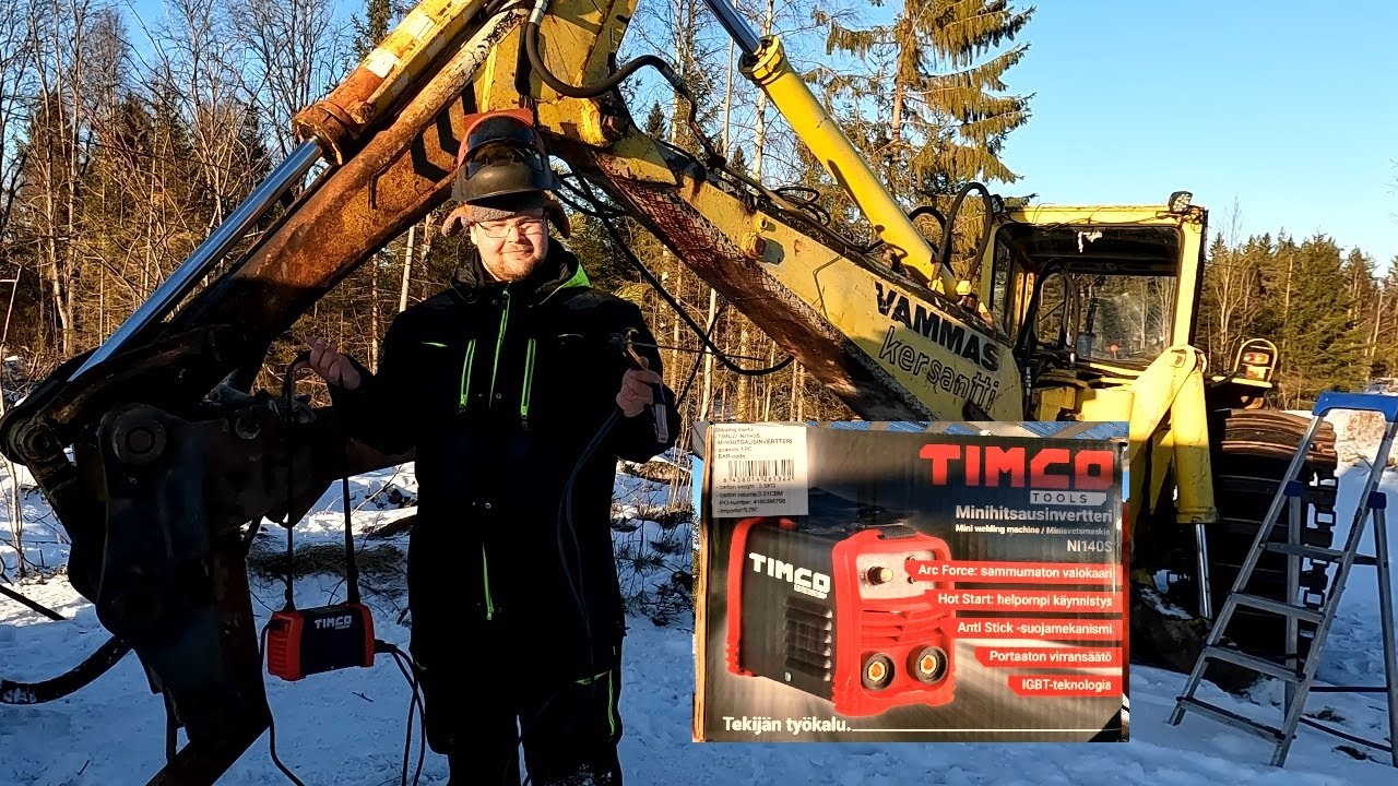 Testataan 90€ Timco Minihitsausinvetteriä VammasKersantin jatkeen hitsaukseen.