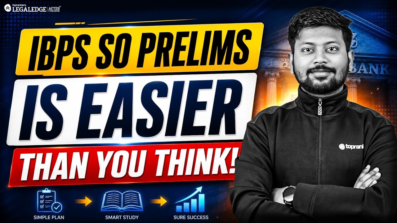 IBPS SO Prelims Is Easier Than You Think! 🤯 Law Officer Strategy