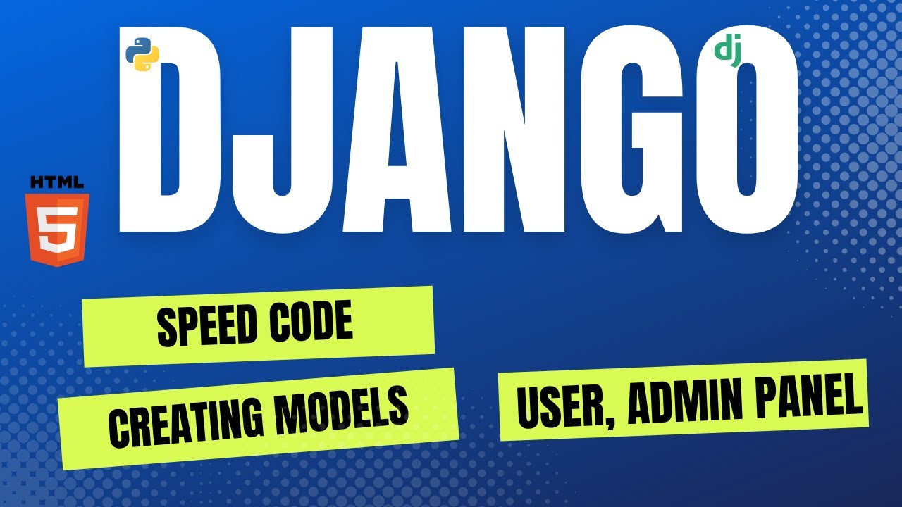 DJANGO - Creating Django Models - Adding to Admin Site | - Speed Code - 0.25x - No Audio