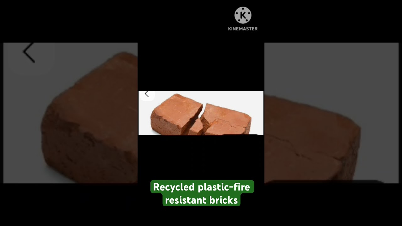 Recycled Plastic Fire Resistant Bricks 🧱