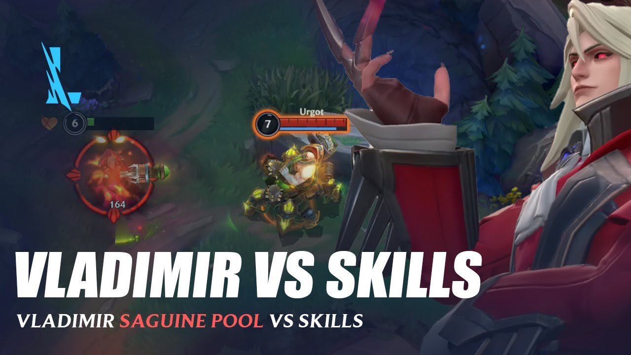 Vladimir Sanguine Pool vs Skills - Wild Rift