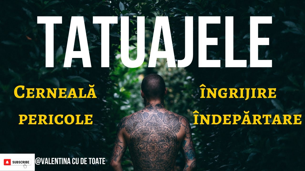ADEVĂRUL despre TATUAJE! Ce conține CERNEALA? Sunt PERICULOASE?