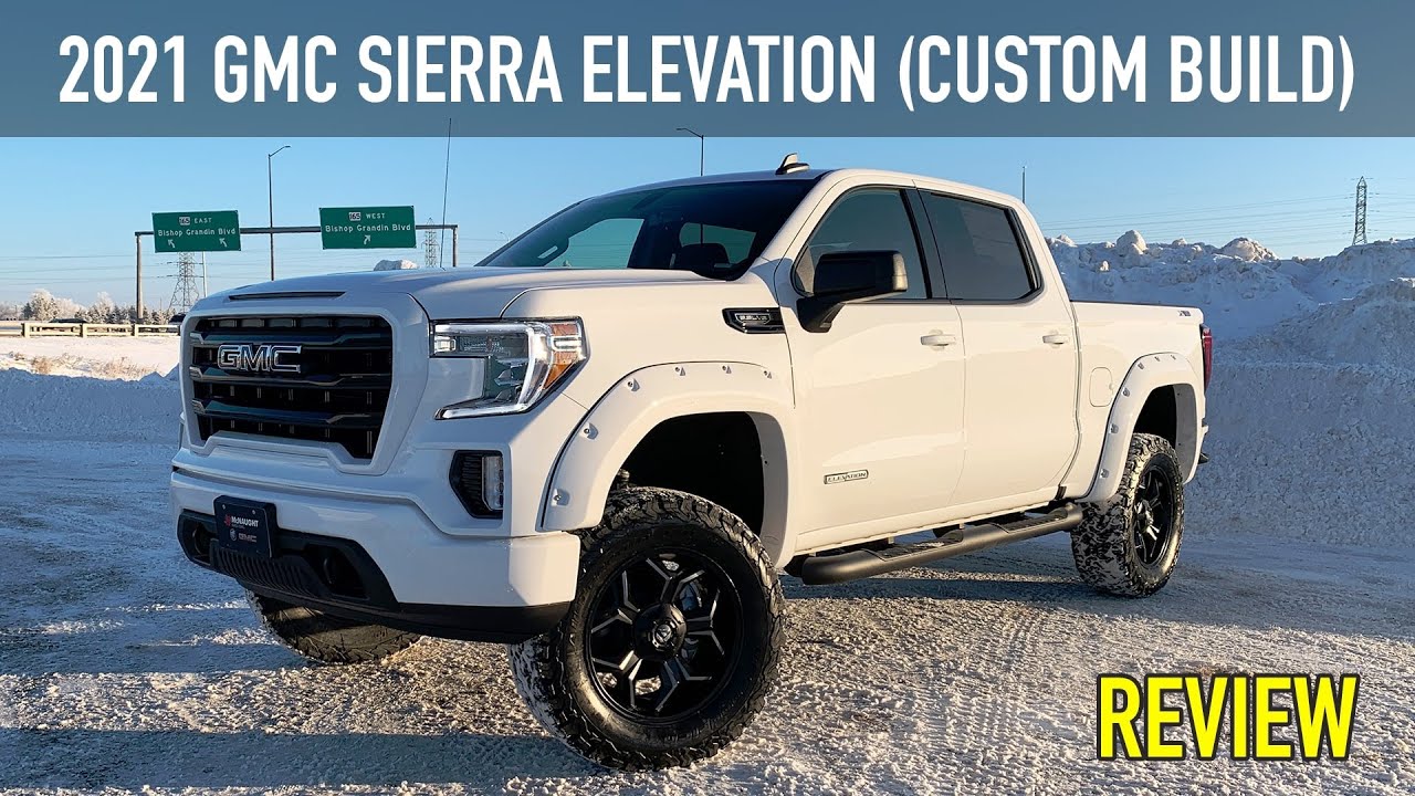 Обзор: GMC Sierra Elevation 5.3L 2021 года (кастомная сборка) | 6-дюймовый лифт седла BDS, 35-дюй...