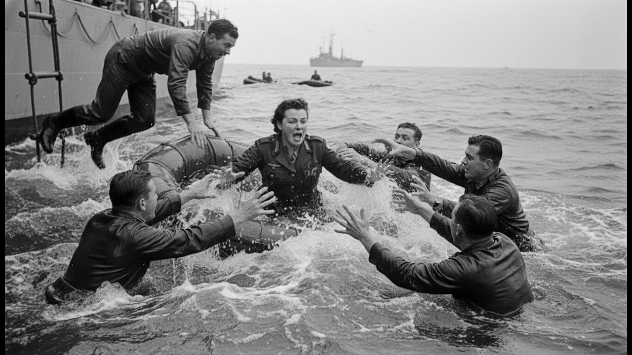 “I’m Drowning!” – German Woman POW Stunned as U.S. Soldiers Dive Into the Atlantic to Save Her
