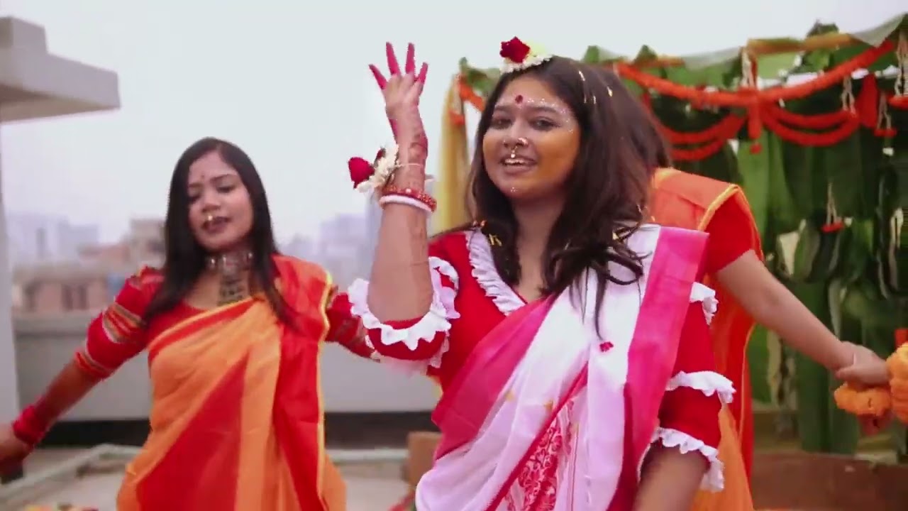 পুতুল বিয়ের হলুদ স্নান 🌺