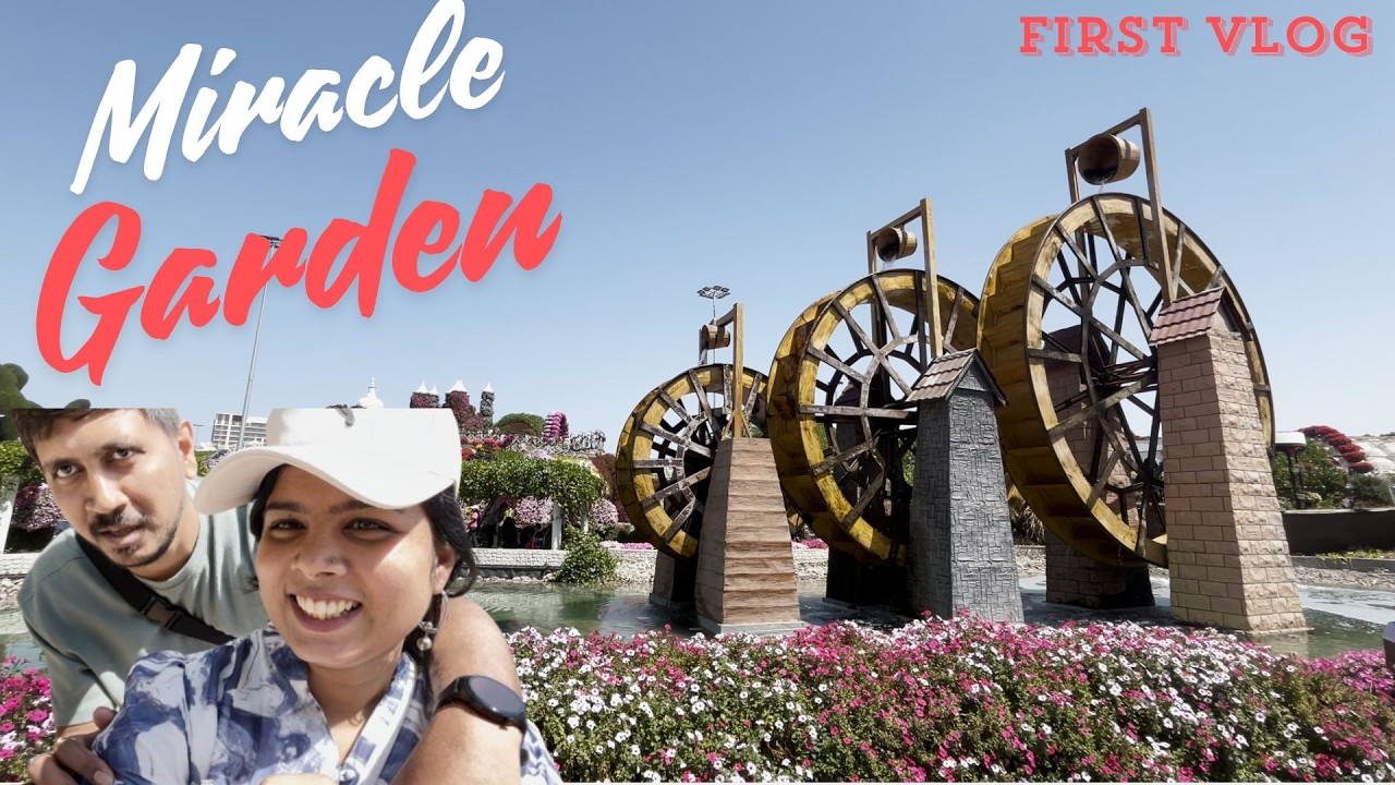 Our First Dubai Vlog 🌸 Exploring Miracle Garden #travelvlog