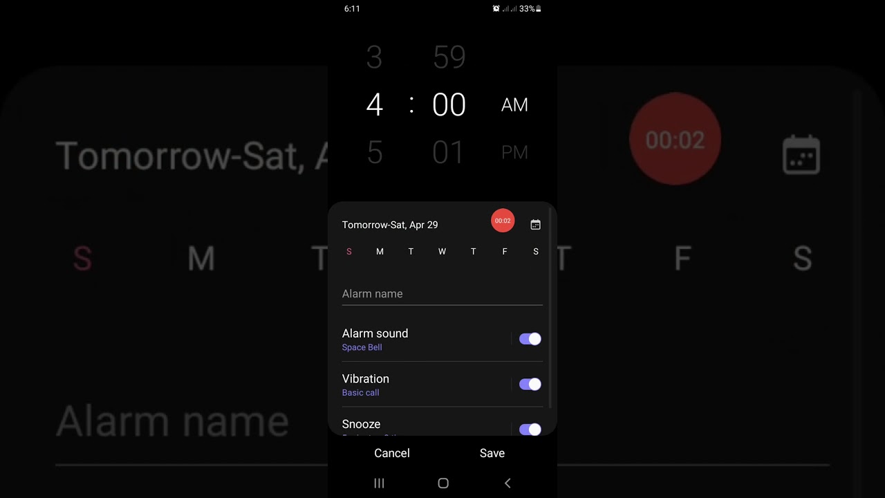 Set alarm ⏰ everyday in android #shorts