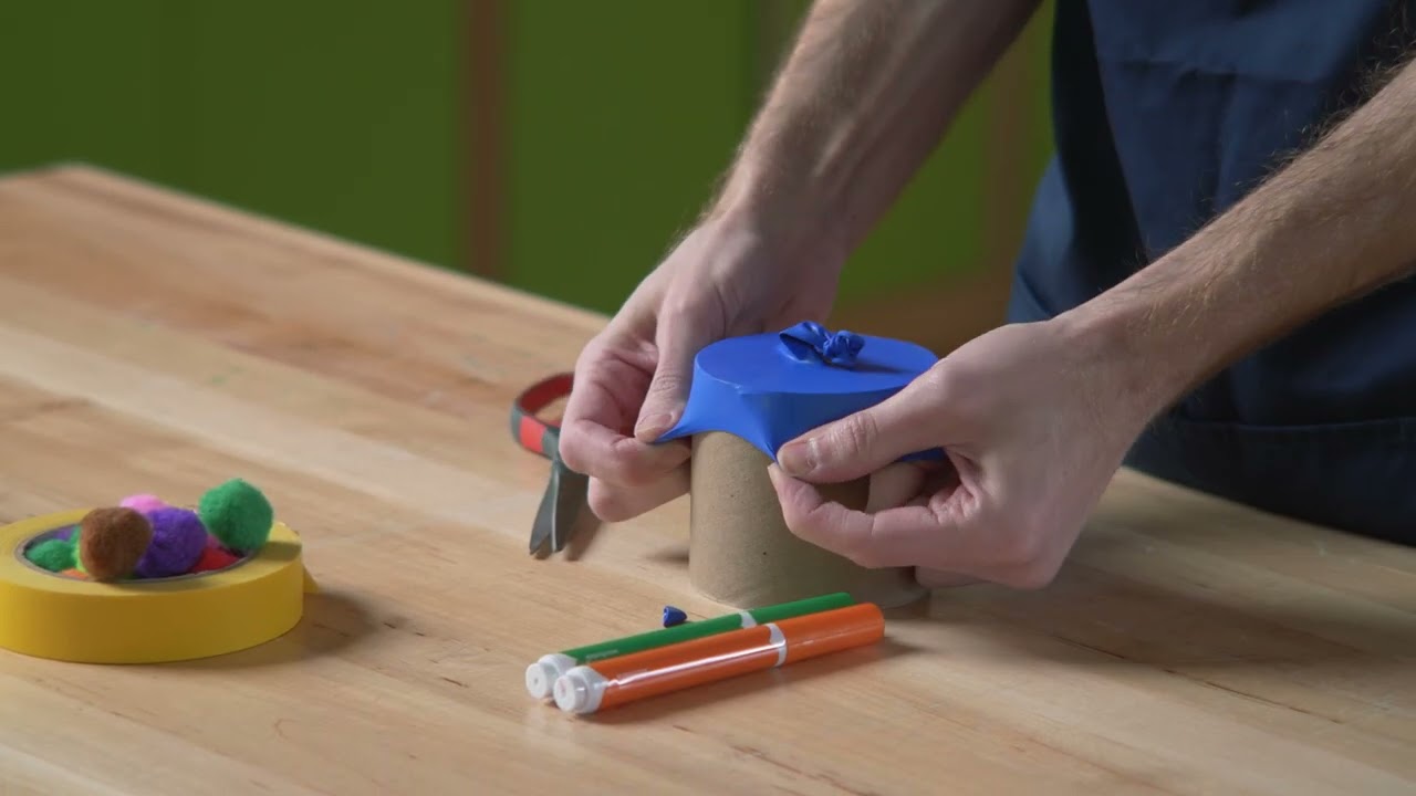 Make Your Own Pom Pom Launcher from Home