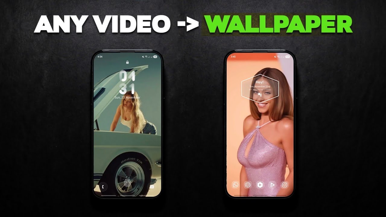 Установите любое видео в качестве живых обоев на любой телефон Android!