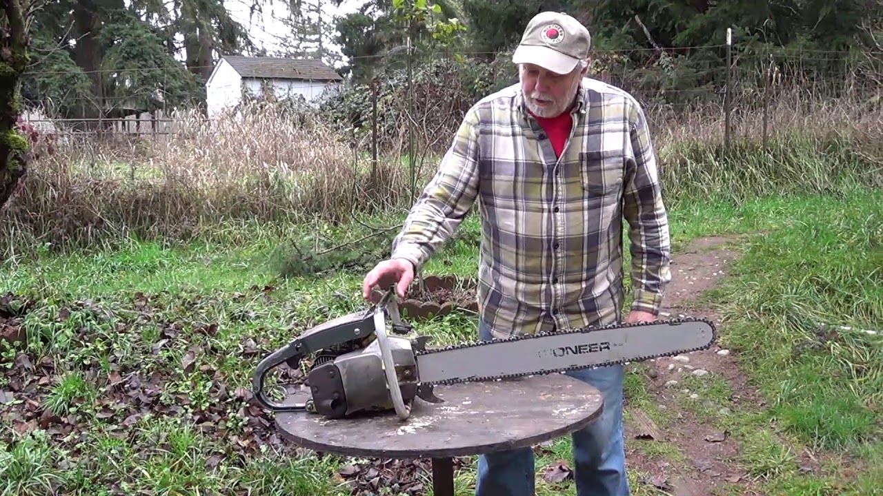 Vintage Big Power Pioneer P50 Chainsaw Back in Action Plus Vintage Chainsaw BS