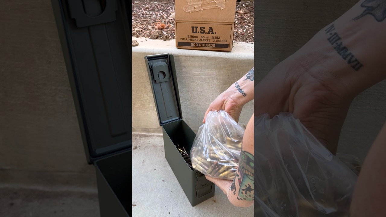 Can 500 Rounds of 5.56 fit in a .30 Cal Ammo Can? #556 #tactical  #youtubeshorts #shorts