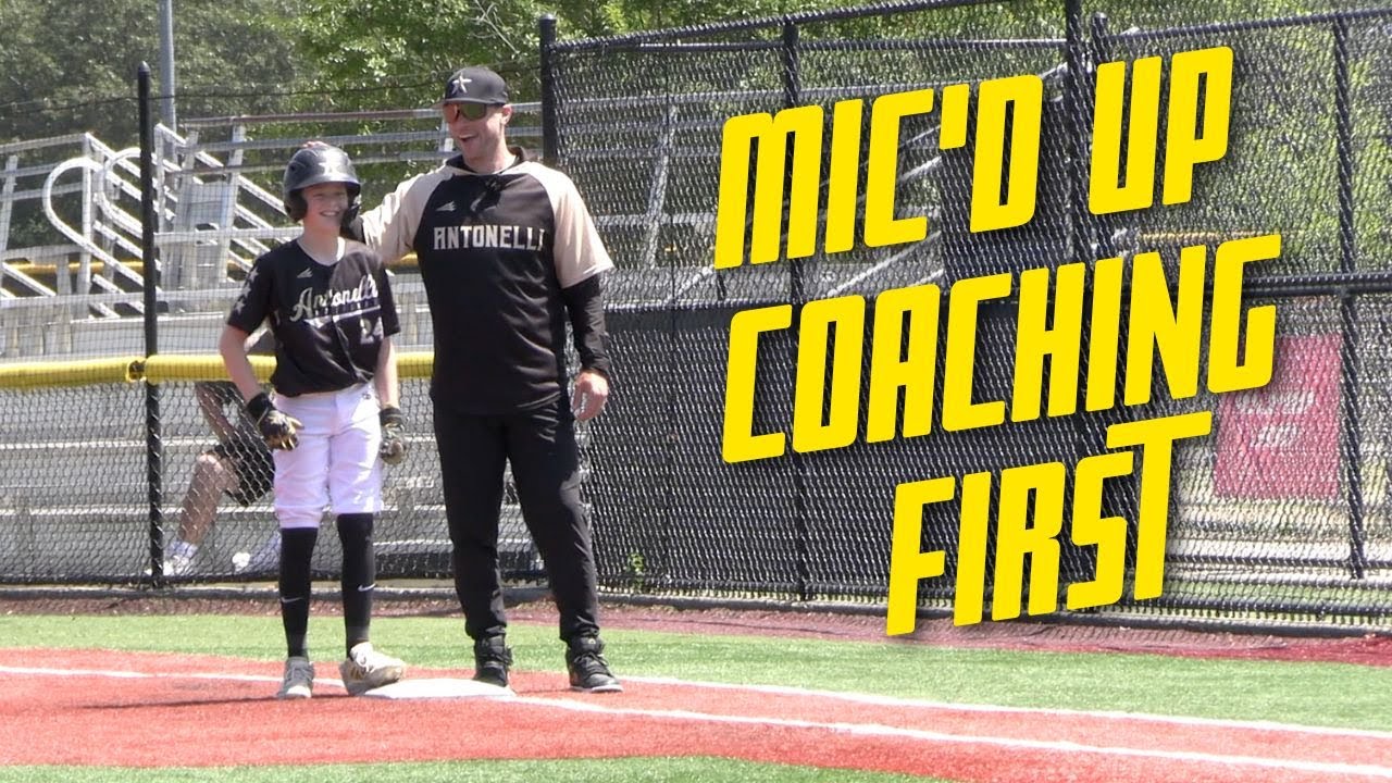 I'm Mic'd Up Coaching First Base for our National Team