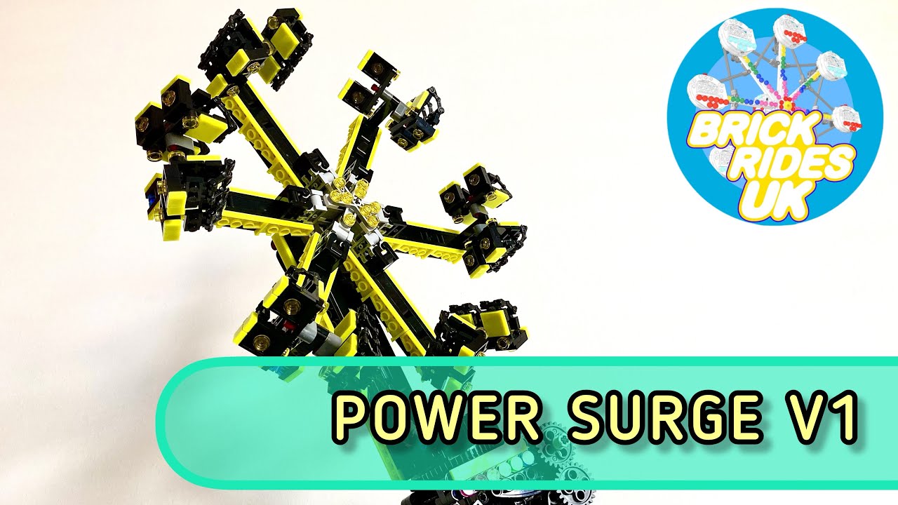 🎡 POWER SURGE V1 😱 LEGO Ride - Amusement Park Ride #legorides
