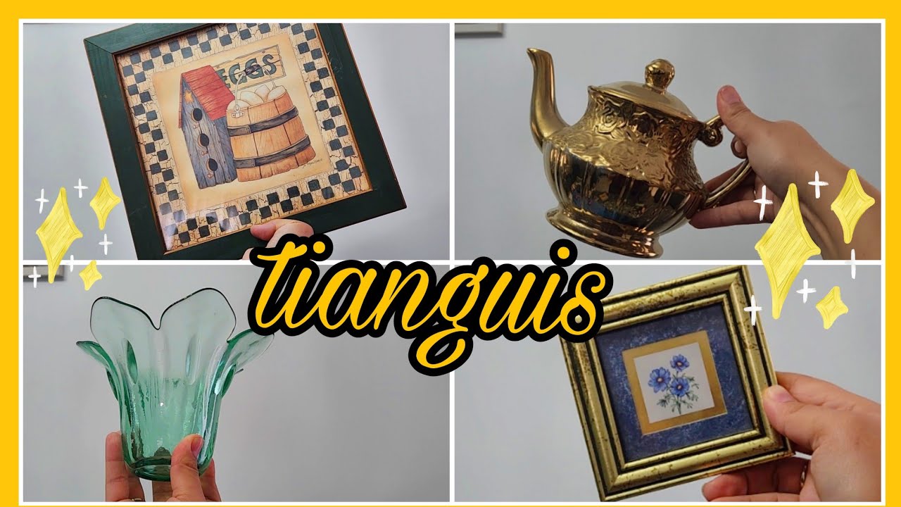 Joyitas del tianguis para decorar tu hogar a muy bajo costo 🏡 #vintage #tianguis 🧵🧸👒