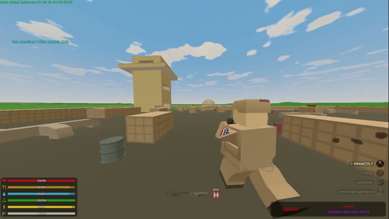 EWA VS BERHAVA + TRİNKS + FORCE | 3v3 | UNTURNED KLAN SAVAŞLARI 5-1 9-7