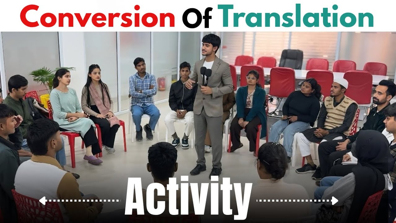 Conversion of translation | Activity Session | English speaking | Practical | MaazEnglish 