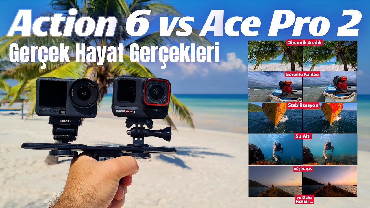 DJI ACTION 6 VS INSTA360 ACE PRO 2 GERÇEK HAYAT GERÇEKLERİ