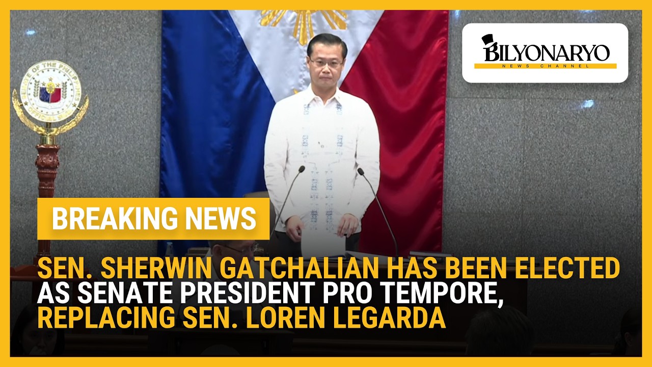 LIVE: Sen. Gatchalian has been elected as Senate President Pro Tempore, replacing Sen. Legarda