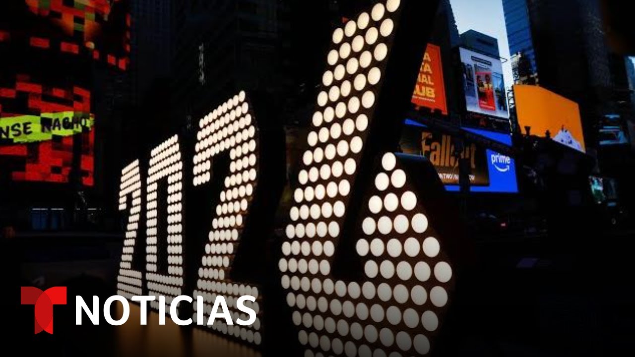 Instalan los números que anunciarán la llegada de 2026 en Times Square
