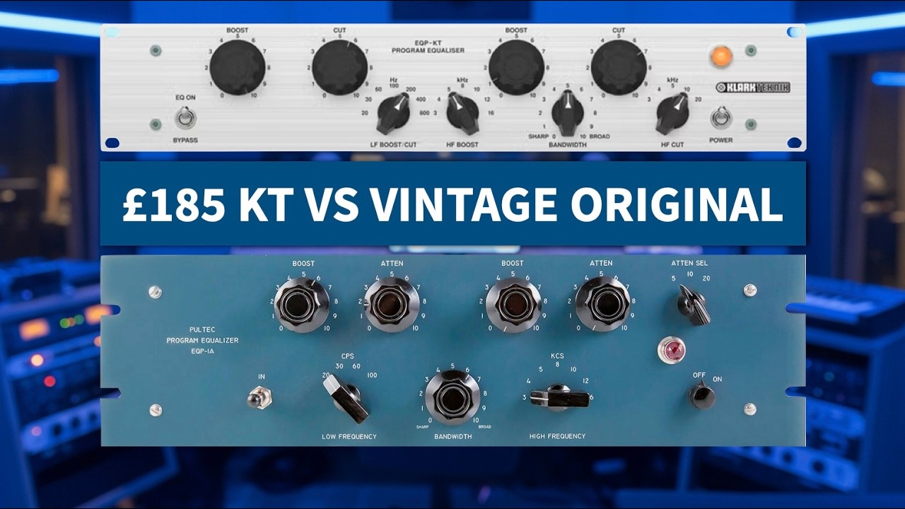 Vintage Pultec EQP-1A vs Klark Teknik EQP-KT
