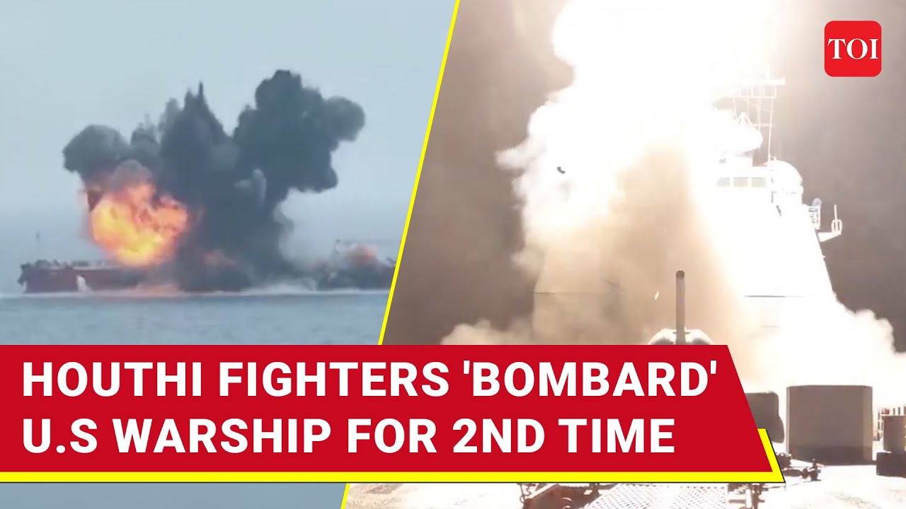 Houthi Missiles 'BOMBARD' USS Harry Truman Aircraft Carrier; Huge Attack As U.S Hits Yemen