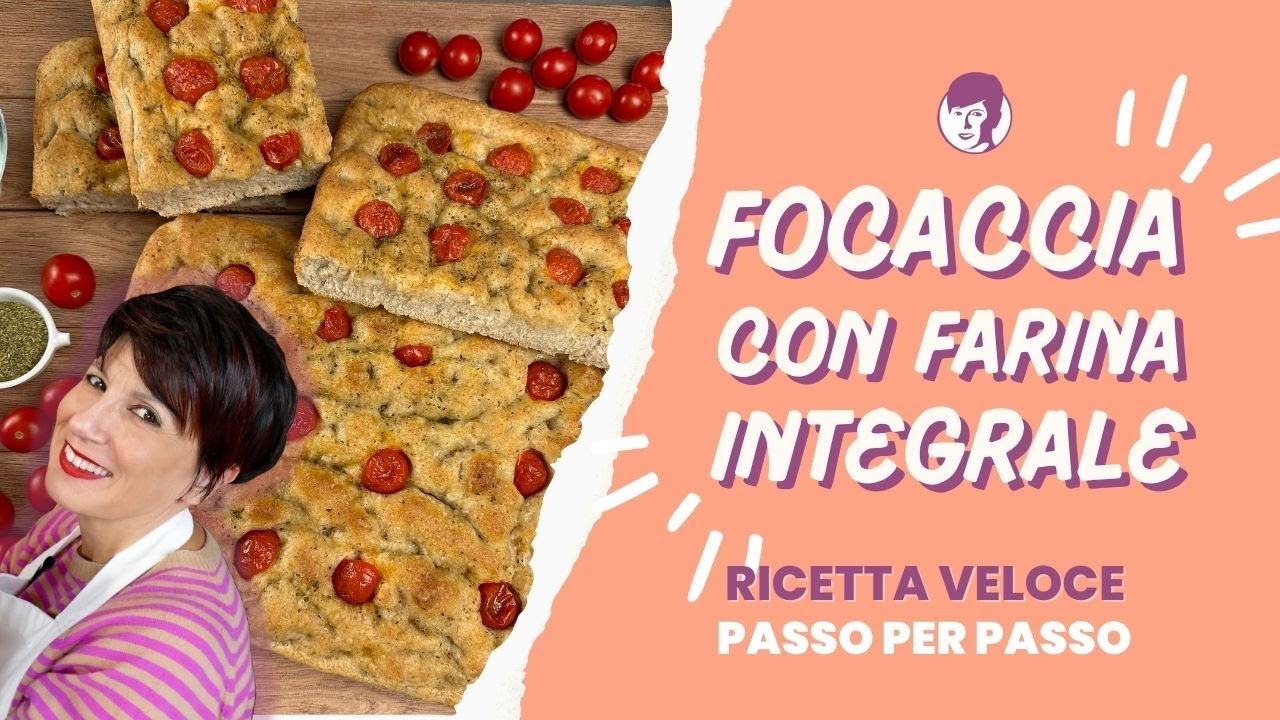 Focaccia con farina integrale morbidissima | Antonietta Polcaro