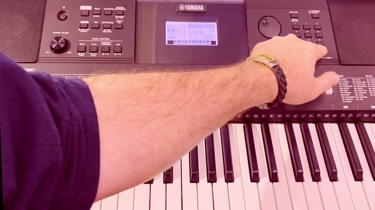 Como salvar somente as vozes no registro de memoria teclado Yamaha 463