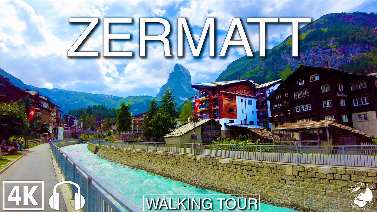 Zermatt, Switzerland 🇨🇭 | Fairytale Village with Best Matterhorn Views! Walking Tour 4K