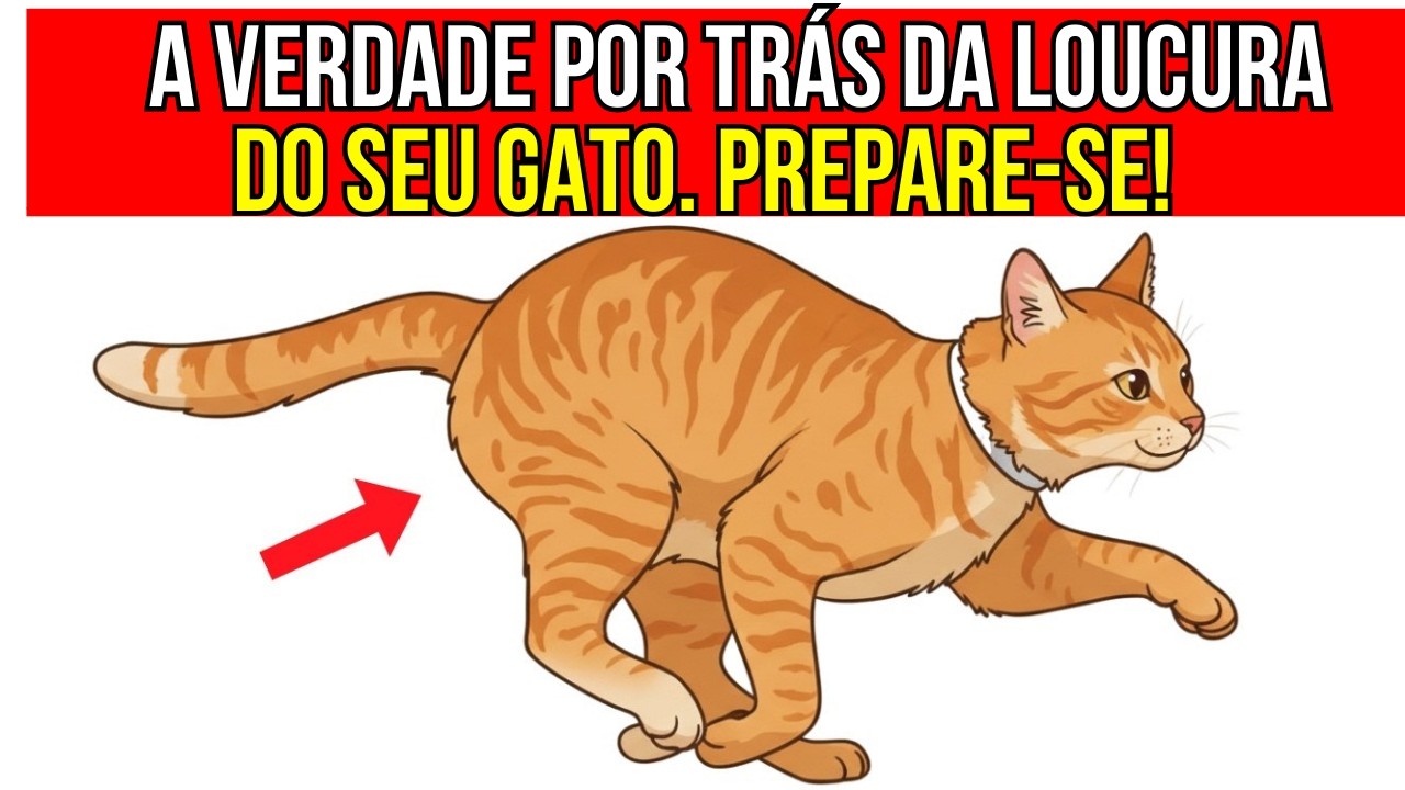Se o seu gato corre como um louco pela casa, esta é a verdadeira razão