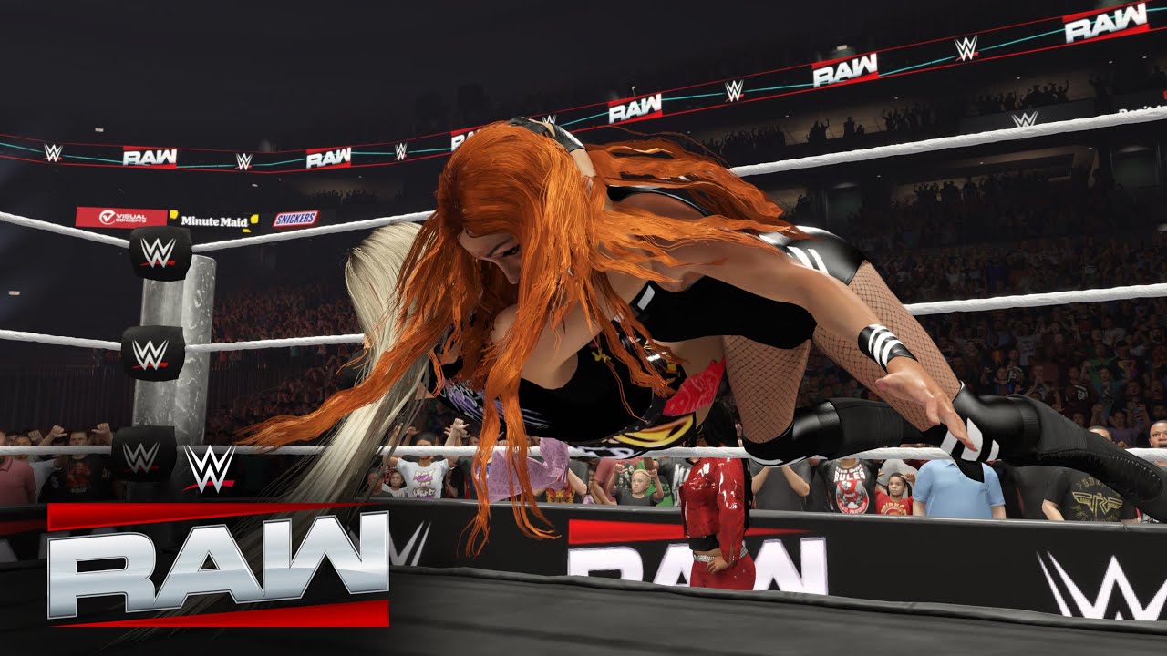 WWE 2K25 RAW - LIV MORGAN (W/RAQUEL RODRIGUEZ) VS BECKY LYNCH 