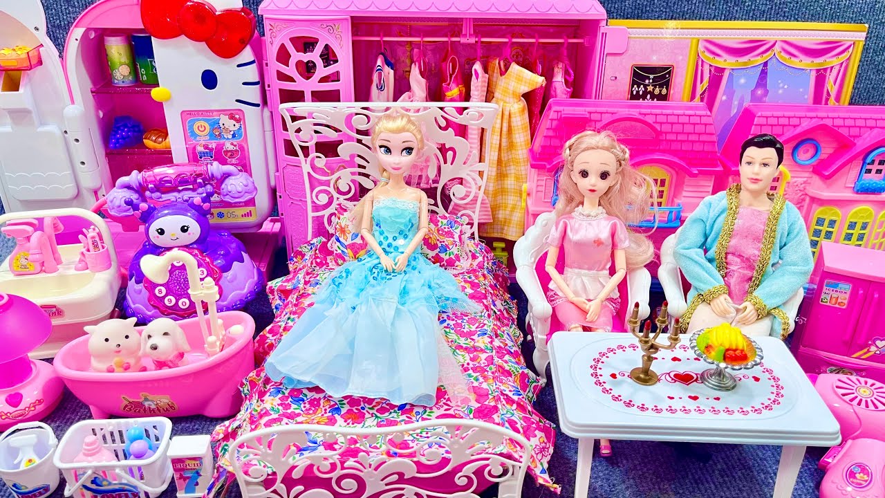 12 Minutes Satisfying with Unboxing Barbie HelloKitty Kitchen PlaySet Review Toys｜ASMR