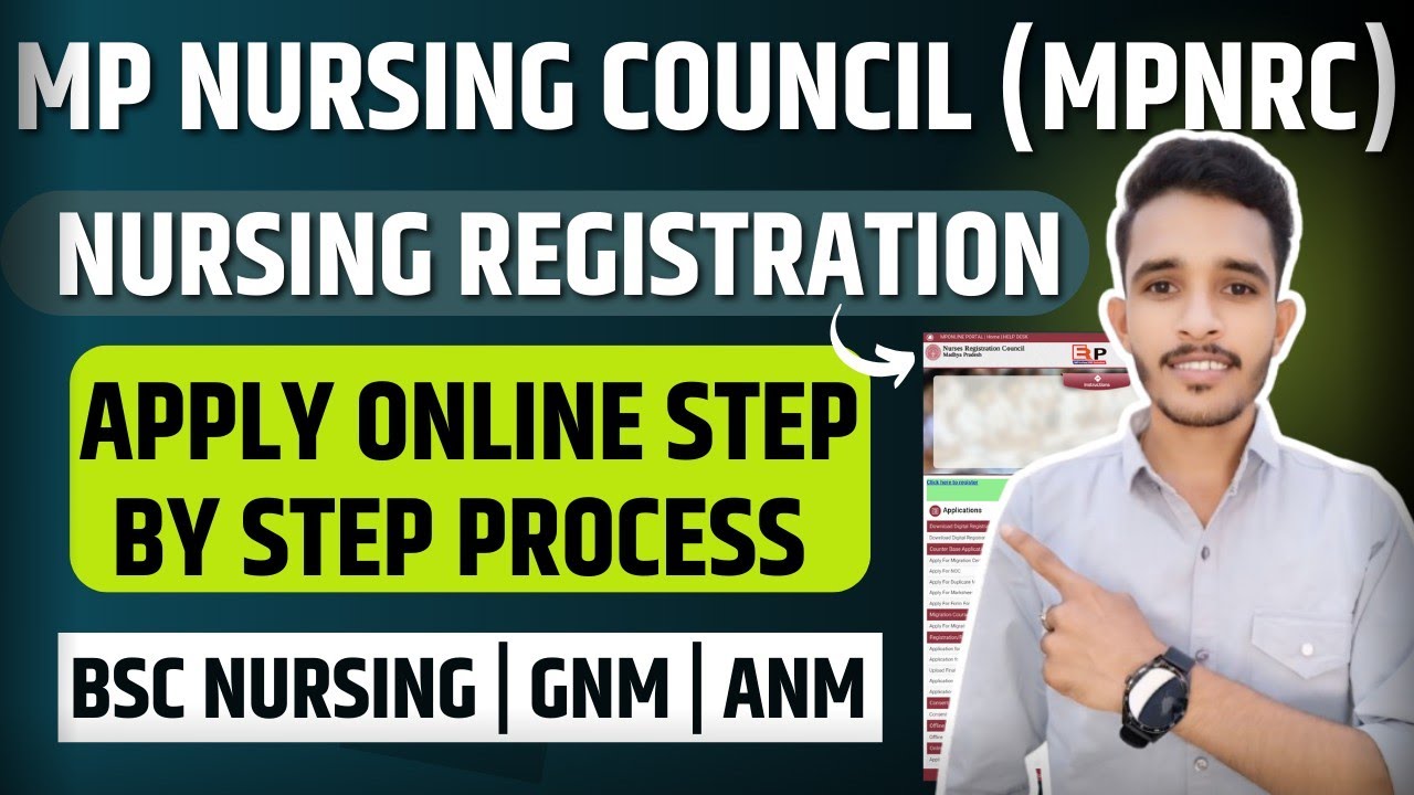 mp nursing registration apply online | mp gnm registration process | mp nursing council mpnrc apply