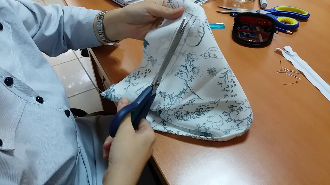 Çanta Astarına Fermuar Dikme 1: Fermuar Yerini Hazırlama - How To Lap Zipper Under Bag | Dikiş Hocam