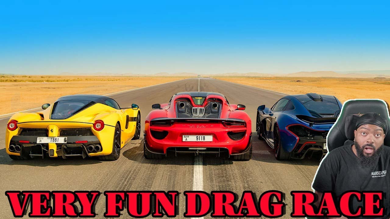 P1 V LA FERRARI V 918 DRAG RACE (REACTION)