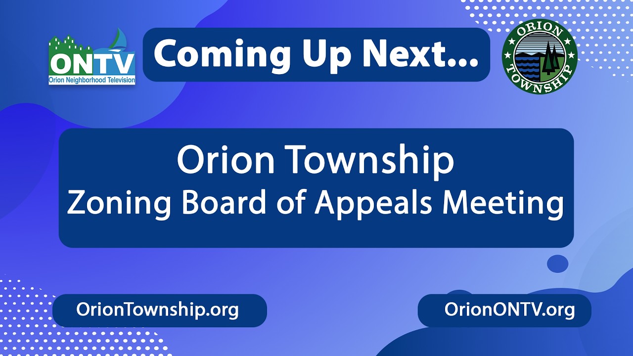 Orion Township ZBA Meeting (03/09/26)