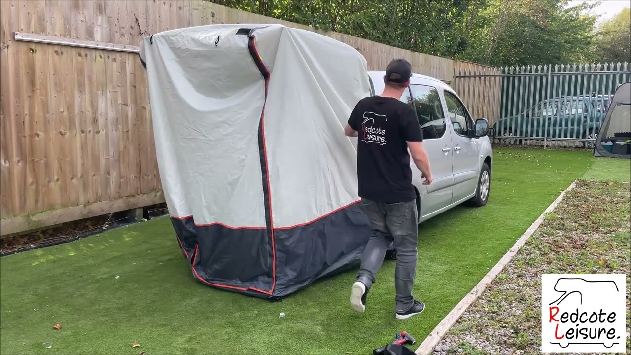 Redcote Leisure Quickstop Awning Fast and Simple Micro Camper Awning Putting up Demonstration