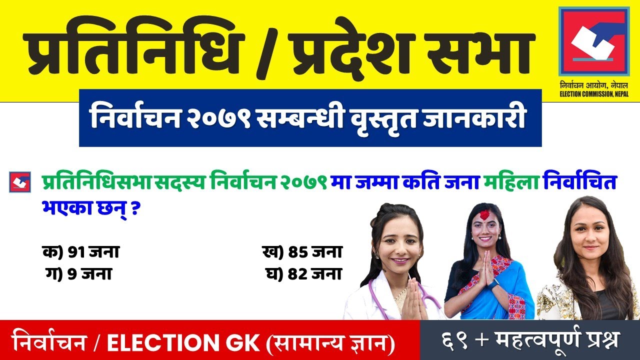 निर्वाचन सामान्य ज्ञान | प्रतिनिधि र प्रदेश सभा निर्वाचन 2079 | Loksewa Aspirants Nepal