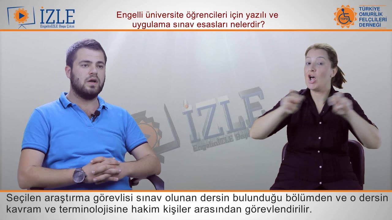 Engelli üniversite öğrencileri için yazılı ve uygulama sınav esasları nelerdir?