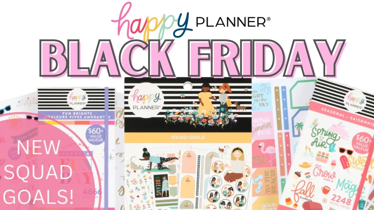 HAPPY PLANNER BLACK FRIDAY DEALS | MEGA STICKER BOOKS & SQUAD BUNDLE | SHOPPING THE WEBSITE