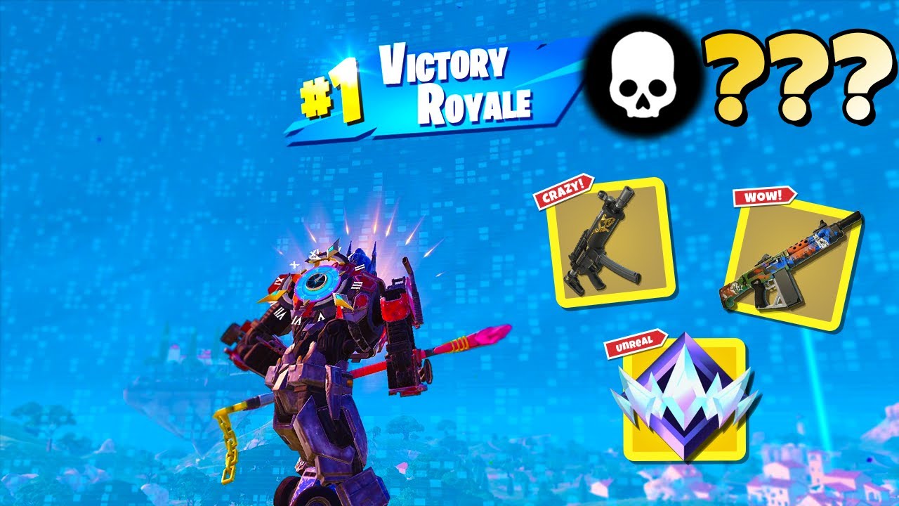 High Elimination Unreal Ranked Solo Win Gameplay (Fortnite Chapter 5 Zero Builds)