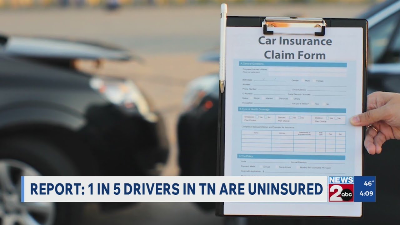 REPORT: 1 in 5 drivers in Tennessee are uninsured