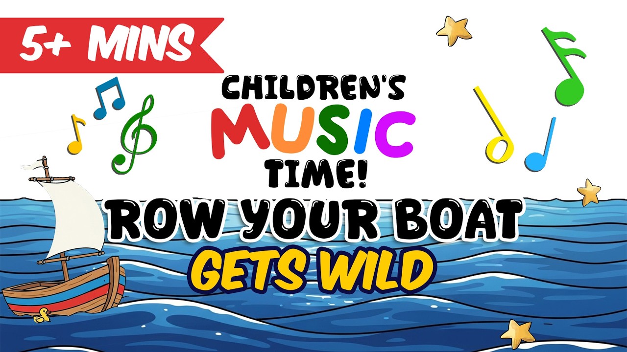 🎤Row Your Boat Gets WILD | Nursery Rhymes + Kids Songs ♩♪ 🎤🎹