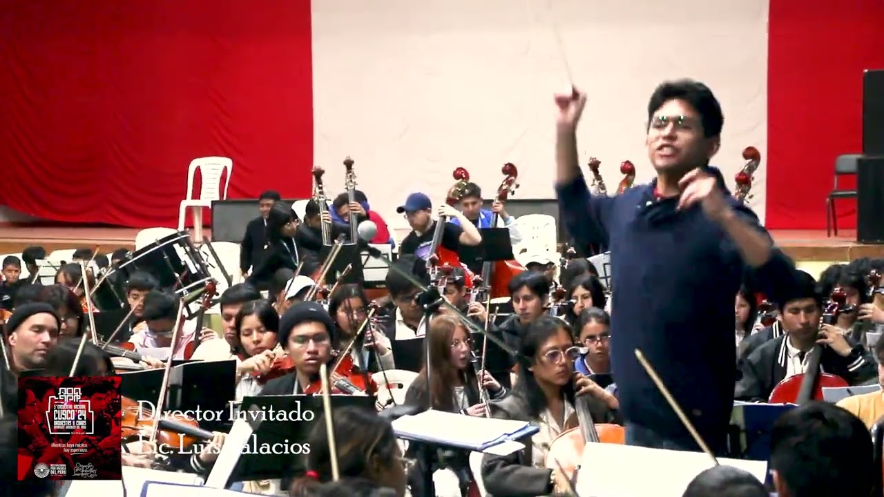 Ensayo Obertura Peruana - Orquesta Sinfónica Daniel Alomía Robles - Director invitado Luis Palacios