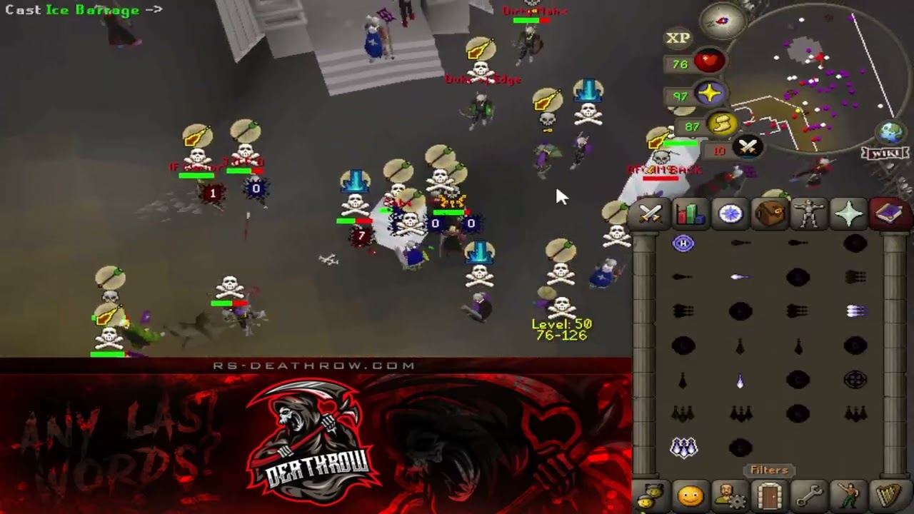 Deathrow swarms Infliction ft. 420 PKers