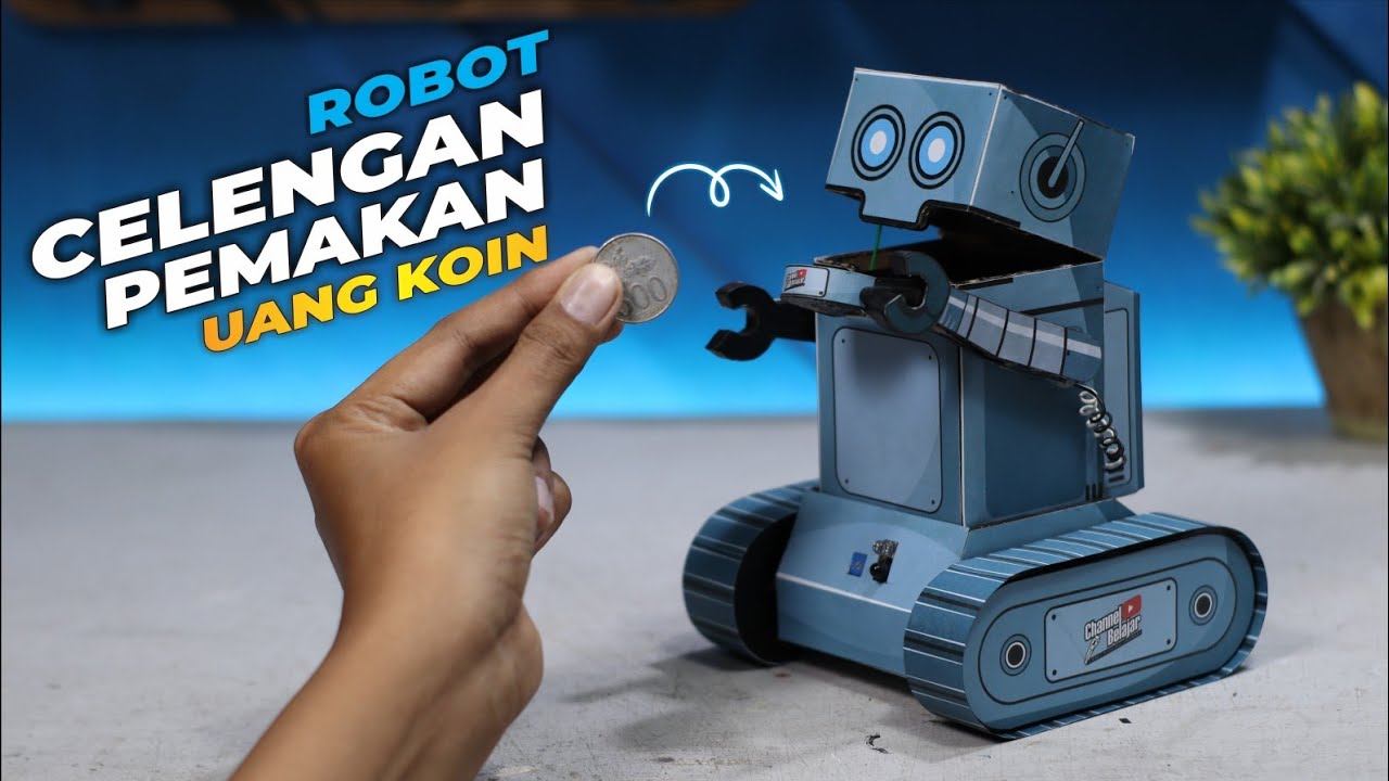 Upgrade Celengan Robot Pemakan Uang Koin Bisa Jalan