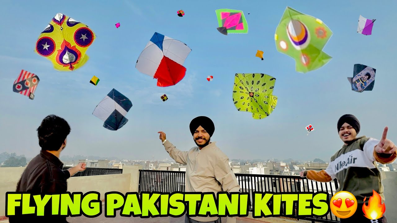 FLYING PAKISTANI KITES BEFORE LOHRI😍🔥 || Kal Hai Lohri🪁🔥
