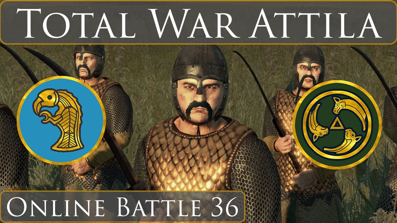 Видео битвы Total War Attila Online 36 Юты против Аланов