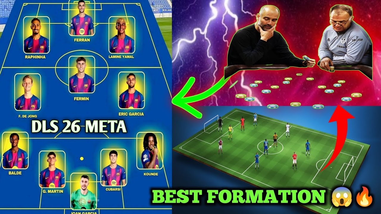 DLS 26 Best Formation 🔥 Win Every Match | Pro Tactics Explained