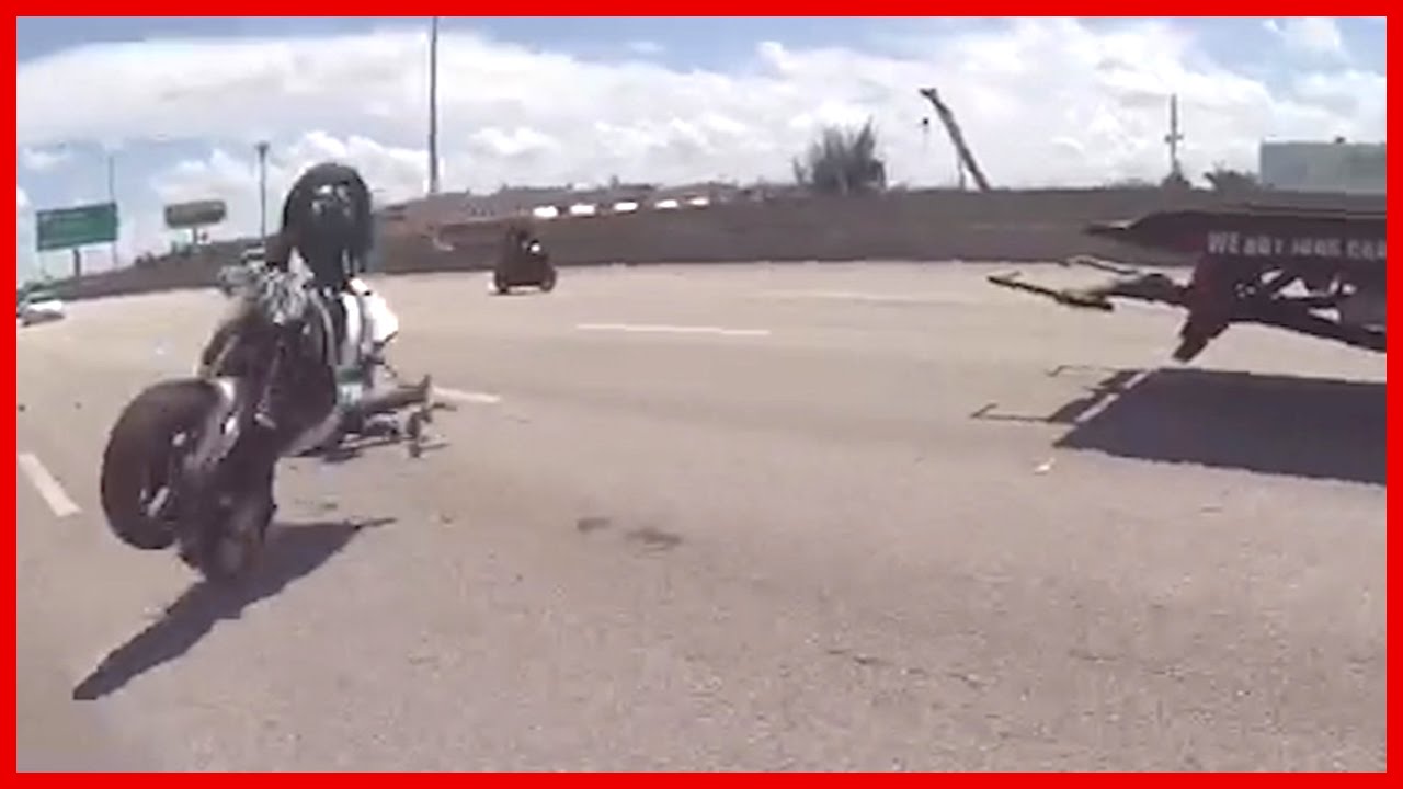 Motorcycle Crashes Into Another Rider Insane Motorcycle Wreck 2015